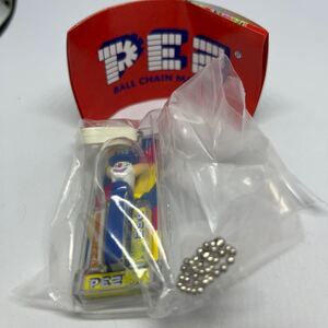 PEZ ボールチェーンマスコット ピエロ 青 ガチャ