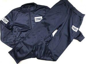 SHAN YES スポーツ ストリート BTTCP トラックスーツ ジャケット イージーパンツ ジャージ上下セットアップ レディース 裏起毛 4XL 紺