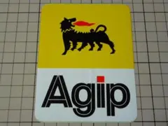 希少 正規品 Agip ステッカー 85×109mm 当時物 アジップ