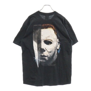 ヴィンテージ 90s HALLOWEEN MICHAEL THE NIGHT HE COME HOME TEE ハロウィーン マイケル ムービー Tシャツ 半袖 カットソー ブラック