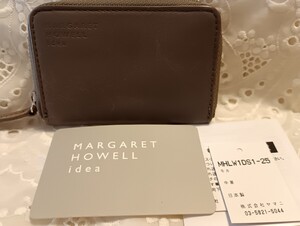 MARGARET HOWELL　*マーガレットハウエル* チョコ 本革 小銭入れ コインケース