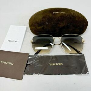 【未使用保管品】トムフォード　TOMFORD TF967-K 32B 56□16 140*2 ゴールド　チタンフレーム　スクウェア　サングラス　メガネ　tf249112