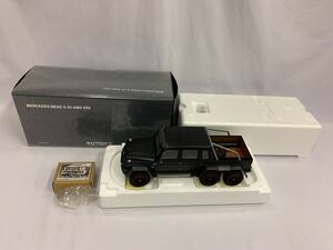 ●Autoart オートアート 1/18 MERCEDES-BENZ メルセデス ベンツ G63 AMG 6×6 マットブラック [76302] おまけ付 063/587K