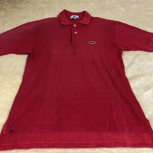 LACOSTE ラコステ 半袖ポロシャツ　S USA製　大きめ　USサイズ　20-0714-01
