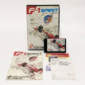 MSX F1スピリット 箱説・チラシ・アンケートハガキ付き 動作確認済み コナミ MSX F-1 Spirit CIB Tested Konami RC752