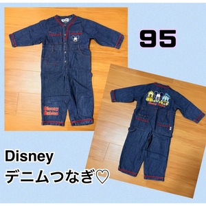 【デニムロンパース 】９５　Disney