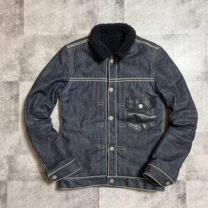 DELAYbyWin&Sons denim boa jacket leather ディレイバイウィンアンドサンズ　デニムジャケット　 トラッカー　レザー