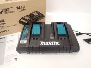 【美品】 makita マキタ 7.2V-18V用2口急速充電器 DC18RD 説明書/元箱付き □ 6F69F-2