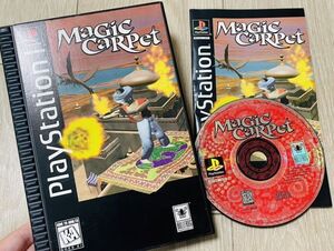 レア 希少 PlayStation Magic CaRPet アメリカ 北米版 アジア版 ソフト プレイステーション PS プレステ ゲーム マジックカーペット 冊子