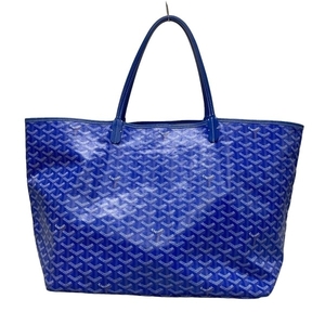 ゴヤール GOYARD トートバッグ サンルイGM レザー ブルー MAE020203 バッグ