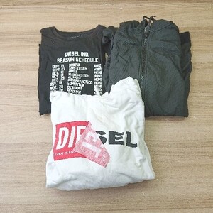 ◇ 《 DIESEL ディーゼル まとめ売り三点セット Tシャツ パーカー ジップパーカー メンズ 》 E 1406180099602