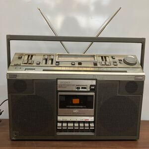 ソニー　SONY CFS-686 STEREO FM/AM ステレオ ラジオカセットレコーダー 大型ラジカセ 昭和レトロ テープレコーダー ラジオ　ブラック