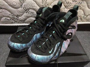 NIKE AIR FOAMPOSITE ONE PRM ABALONE 575420-009 エアフォームポジット ワン 国内正規品 US10 28cm 黒タグ 新品箱付 AURORA オーロラ 希少