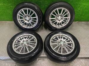 185/65R15 YOKOHAMA BluEarth ヨコハマ 2023年製 ラジアルタイヤ 夏 4本 アルミセット Weds ravrion 15×6J PCD114.3 5穴 43