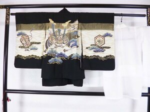 1910s■ 七五三 5歳 男の子 祝着 3点セット 羽織着物襦袢 前撮り ■ひまわり