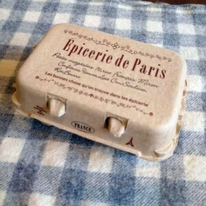 新品＆即決◎紙製たまごケース（卵６個用）【paris】　卵パック