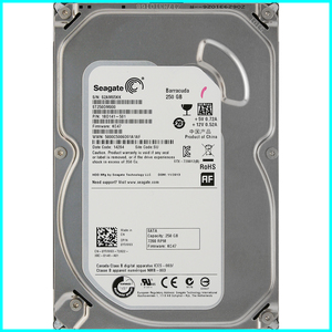 Seagate ST250DM000-1BD141-501 DP/N 0YVMKX 3.5インチ SATA600 250GB 1249回 7283時間