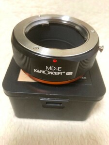 K&F CONCEPT ケーアンドエフ コンセプト マウントアダプター ミノルタMD MC SR/ソニーE 美品