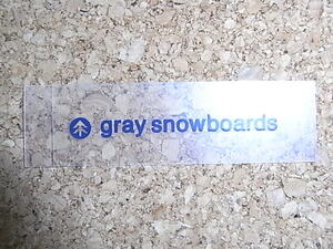 お宝ステッカー特集!!正規新品未使用 GRAY SNOWBOARDS グレイ スノーボード ステッカー /M#2211-23