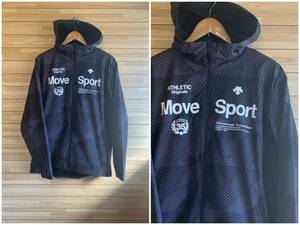 #セール★未使用★DESCENTE デサント MOVE SPORT ムーブスポーツ 光発熱 +5℃ 保温 撥水 ストレッチ パーカー ブラック 黒★サイズ L★