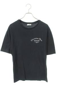 ディオールオム Dior HOMME 18AW 863J621I0533 サイズ:S アトリエロゴプリントTシャツ 中古 SB01