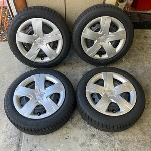 超バリ山！2020年製！トヨタ ラクティス 純正 175/60R16 トーヨー OBSERVE GIZ2 スチールホイール ホイールキャップ付 16×5.5J 100/5H 4本