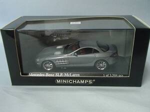 ミニチャンプス 1/43　メルセデス ベンツ SLR McLaren　2003　ダークシルバー（400033022）