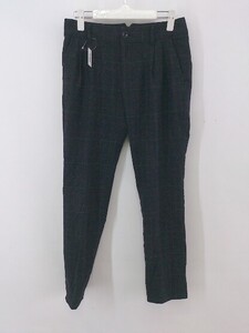 ◇ green label relaxing UNITED ARROWS チェック パンツ サイズ38 ブラック レッド マルチ レディース P