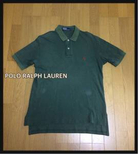 訳あり■POLO RALPH LAUREN ポロ ラルフローレン■中国製 ポロシャツ : M☆TA-234