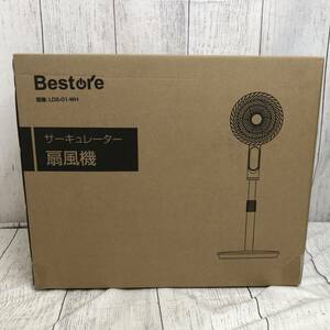 【通電確認済】Bestore サーキュレーター 扇風機 首振り リモコン付き PSE認証済 LDS-01-WH /Y22303-A3