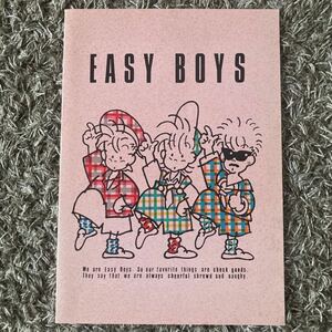 EASY BOYS ノート/イージーボーイズ/昭和レトロ/80年代/男の子3人組/ファンシー/キャラクター