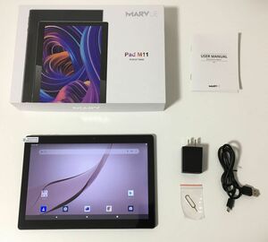 ★動作確認済★MARVUE Pad M11 ブラック 32GB Wi-Fiモデル (Android11搭載 10.1インチ タブレット) 元箱 付属品あり