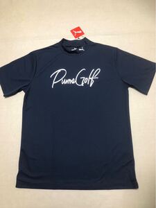 送料無料◆新品◆PUMA GOLF ストレッチ カノコ PGロゴ モックネック◆(XXL)◆627609-02 (ネイビー)◆プーマ ゴルフ・半袖シャツ