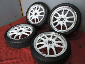 【中古セット】 WORK EMOTION CR2P 16インチ 5.5J+46 4H100 ブリヂストン ポテンザ RE004 165/50R16 165/45R16 21年製 コペン ワーク