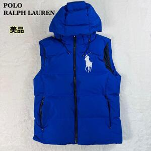 現行 POLO RALPH LAUREN ポロラルフローレン ビッグポニー フーテッド ダウンベスト S