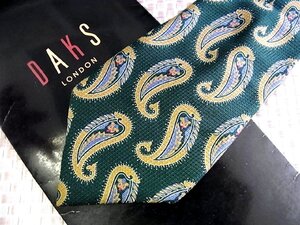 ♪34587C♪良品【ペイズリー 柄】ダックス【DAKS】ネクタイ