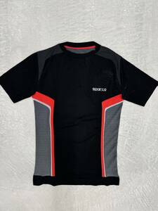スパルコ レーシング インナー トップス ブラック L SPARCO シャツ インナーシャツ 半袖 半袖シャツ