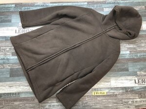 UNIQLO ユニクロ レディース 裏ボア フリース フーディー ジャケット コート 大きいサイズ XL 茶