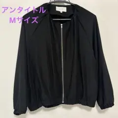 美品！アンタイトル　春夏用ノーカラーブルゾン　アウター　M