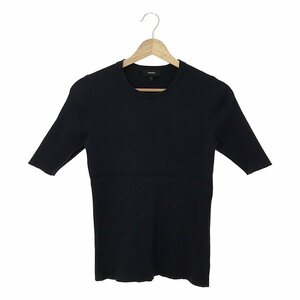 theory / セオリー | STAPLE COTTON CREW NECK PO トップス | S | ネイビー | レディース