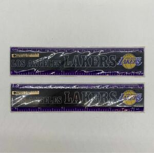 新品 未使用 NBA LOS ANGELES LAKERS ロサンゼルス レイカーズ 定規 セット売り 2個セット Y322