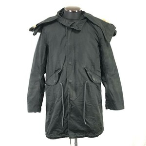 ユナイテッドアローズ/UNITED ARROWS★ライナー付き/モッズコート【Mens size -S/黒/BLACK】ラクーンファー/Coats/Jackets/Jumpers◆pBH268