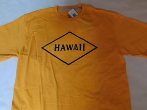 激レア USA購入 【VOLCOM】ボルコム 【GIVEBACK SERIES】【HAWAII VOLCOM STONE 】ロゴプリントTシャツUS Lサイズ イエロー