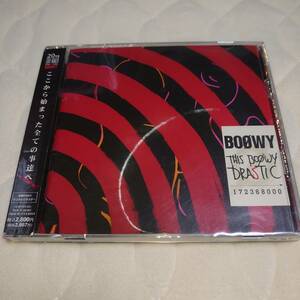 オマケ付 通常盤中古 帯付き 美品 BOOWY「THIS BOOWY DRASTIC」 氷室京介 布袋寅泰 松井常松 高橋まこと 日本武道館 渋谷公会堂 東京ドーム