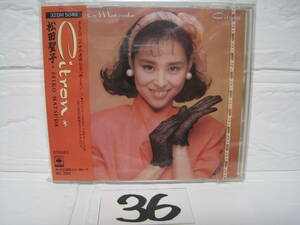 NO.36　美品　廃盤　CD　松田聖子 Citron　帯付　32DH-5040 旧規格 3200円盤 税表記無し 初版