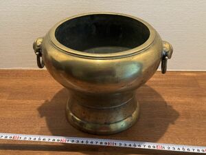 古民具　真鍮製火鉢　アンティーク 骨董