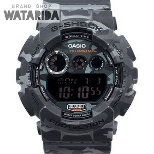 カシオ 腕時計 G-SHOCK BIGCASE GD-120CM グレー ウッドランドカモ 箱付 送料無料