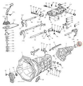 フォード マツダ製 M5R2/M5R1 5速 MT テイルハウジング リア オイルシール Ford パーツ Bronco F&E 150/350 バン トラック ブロンコ