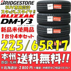 225/65R17 102Q ブリヂストン ブリザックDM-V3 2022年製 新品4本セット 即決価格◎送料無料 国産スタッドレスタイヤ 日本製 日本国内正規品