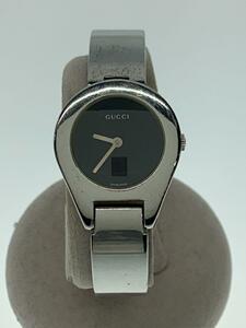 GUCCI◆腕時計/アナログ/ステンレス/BLK/SLV/6700L